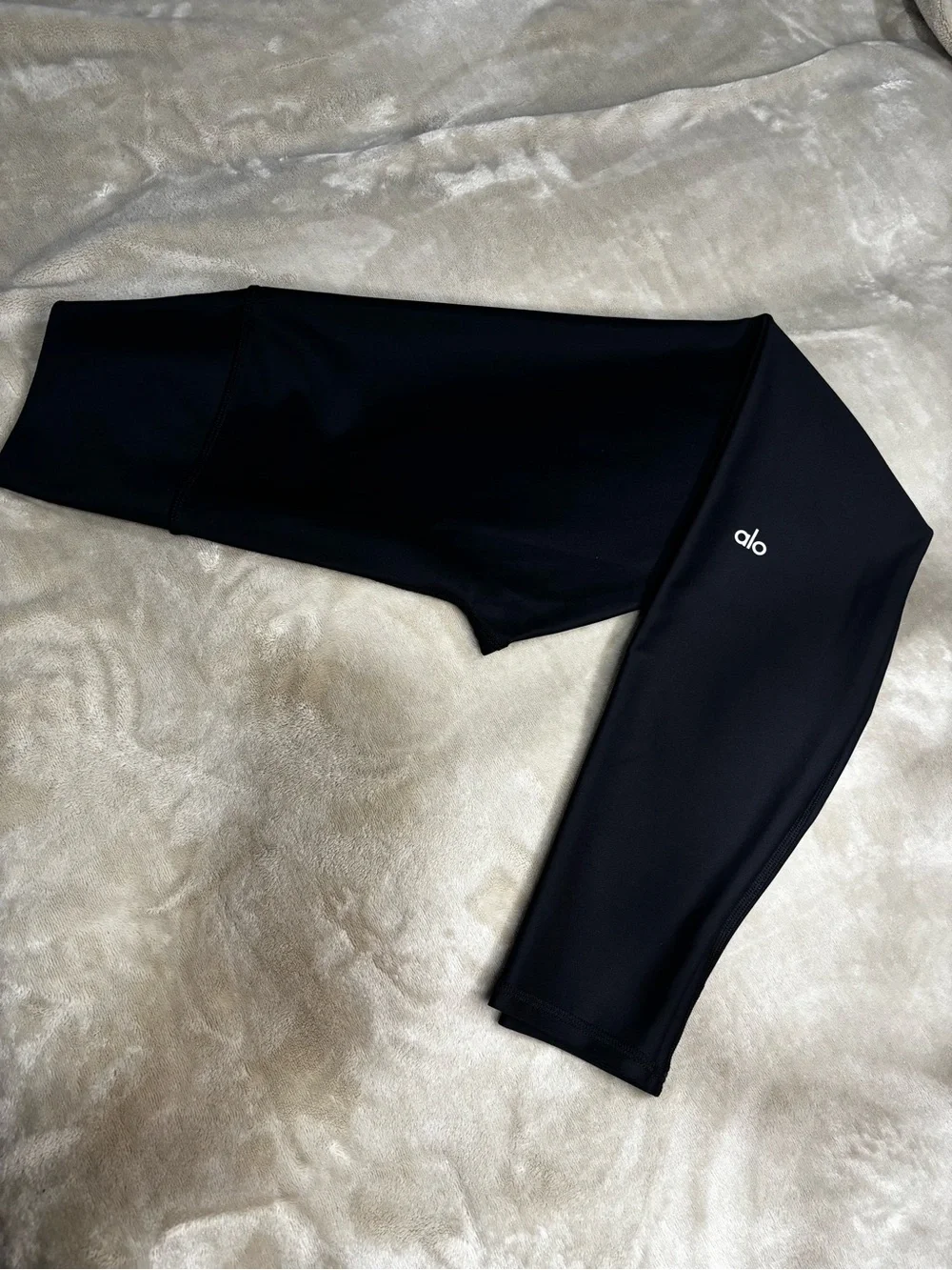 ALO Yoga Sculpt High-Waist Leggings in Charcoal Gray